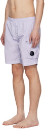 C.P. Company Blue Garment-Dyed Swim Shorts