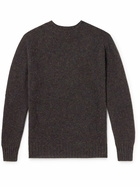 Sunspel - Shetland Wool Sweater - Brown
