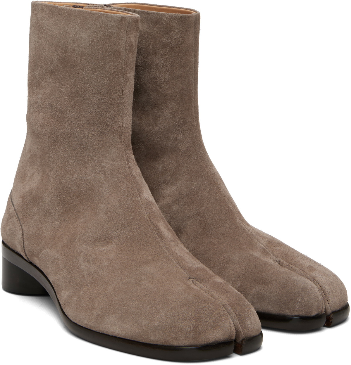 Maison Margiela Taupe Tabi Ankle Boots