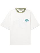 Wales Bonner - Rhythmo Logo-Print Organic Cotton-Jersey T-Shirt - White