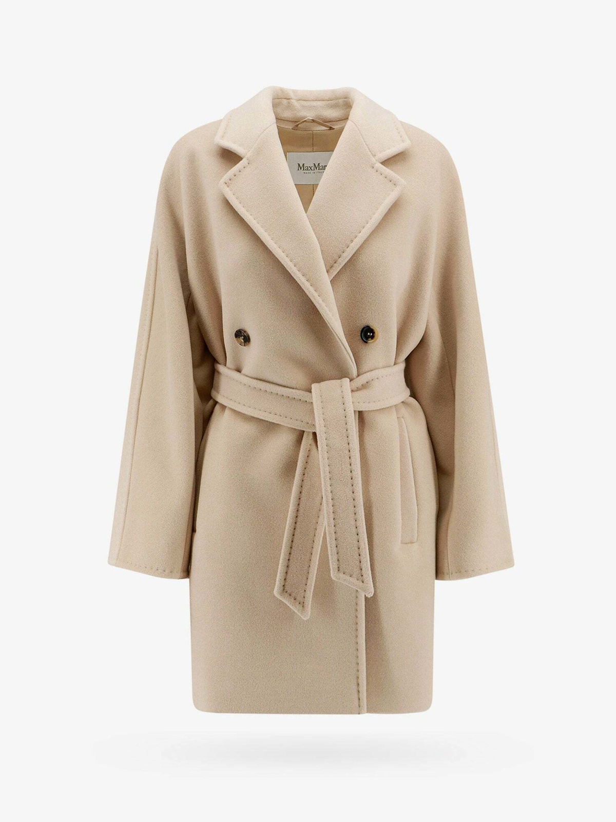 ブルゾン Max Mara Beige Wool And Cashmere Icon Pila Coat Max Mara Pila Beige Womens Max Mara