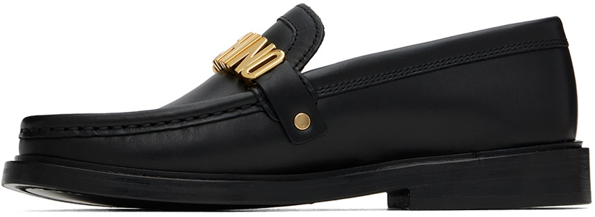 Moschino Black College Loafers