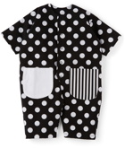 même. Baby Black & White Polka Dot Juju Jumpsuit