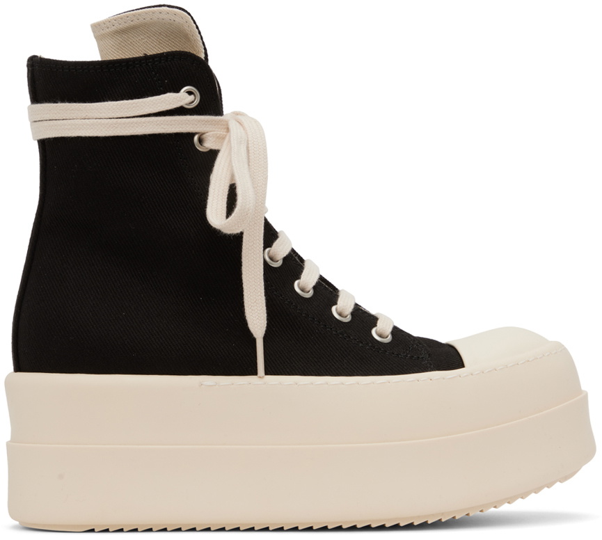 Rick Owens DRKSHDW Black Mega Bumper Sneakers Rick Owens Drkshdw