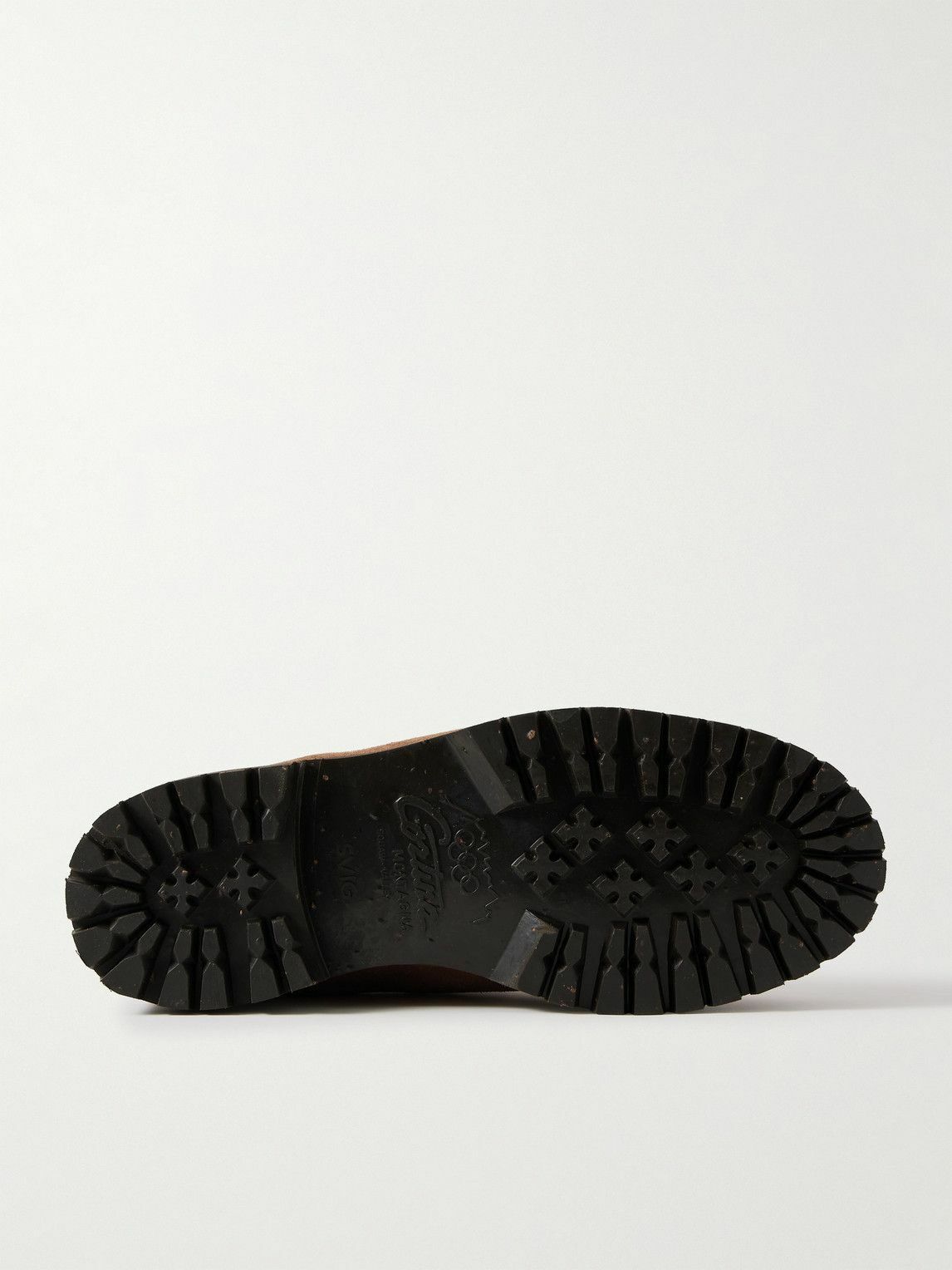 Yuketen - Vettore Leather-Trimmed Suede Boots - Brown