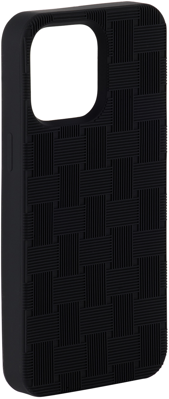 Bottega Veneta Black Intreccio Iphone 15 Pro Max Case Bottega Veneta