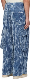 Collina Strada Blue Pleated Cargo Pants