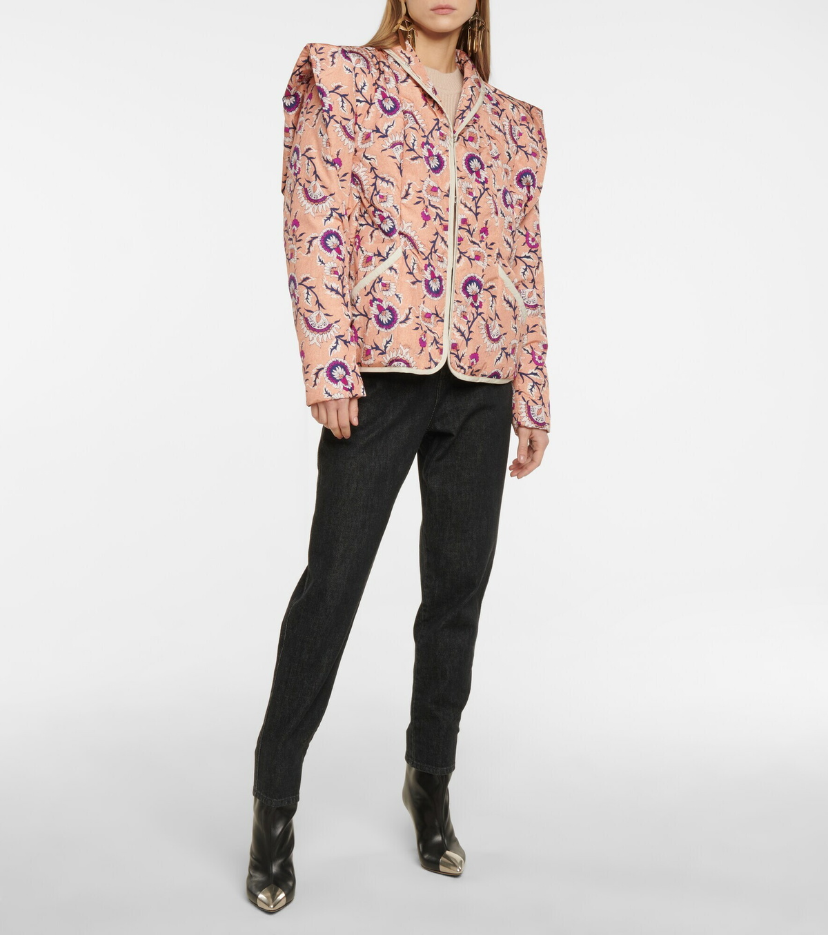 ISABEL MARANT シアニ エンヘリッシュ アンクルフツ 【関税込】 Isabel Marant - Janissae floral convertible jacket Isabel Marant