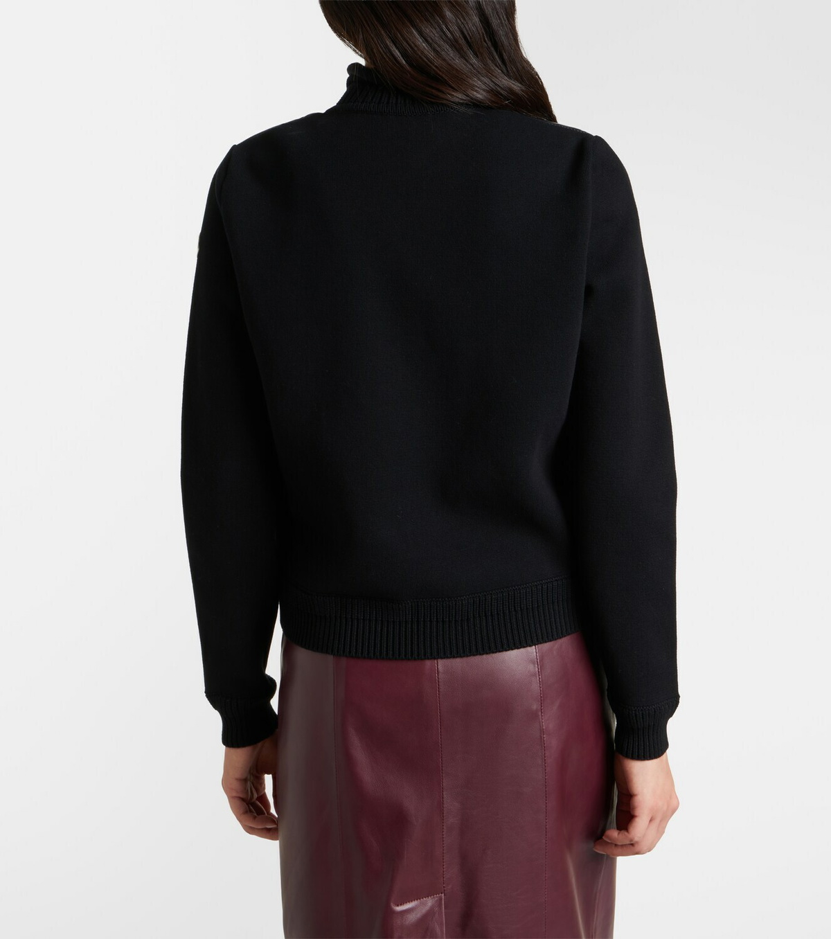 Moncler Down-paneled cotton cardigan