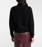 Moncler Down-paneled cotton cardigan