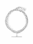 McQueen - Sling Palladium-Coated Necklace