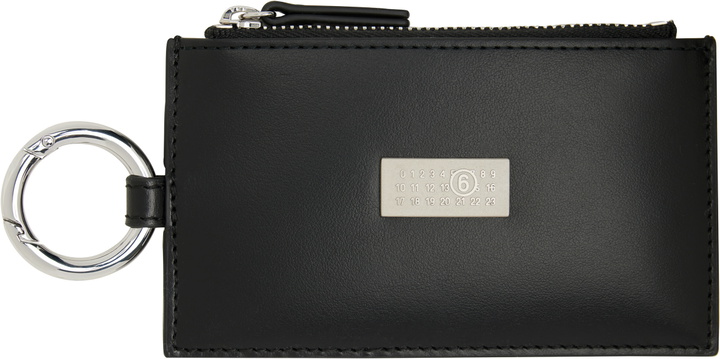 Photo: MM6 Maison Margiela Black Numeric Zip Wallet