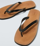 The Row City leather thong sandals