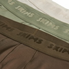 SKIMS Men's Stretch Boxer Brief 3" - 3-Pack in Laurel Multi