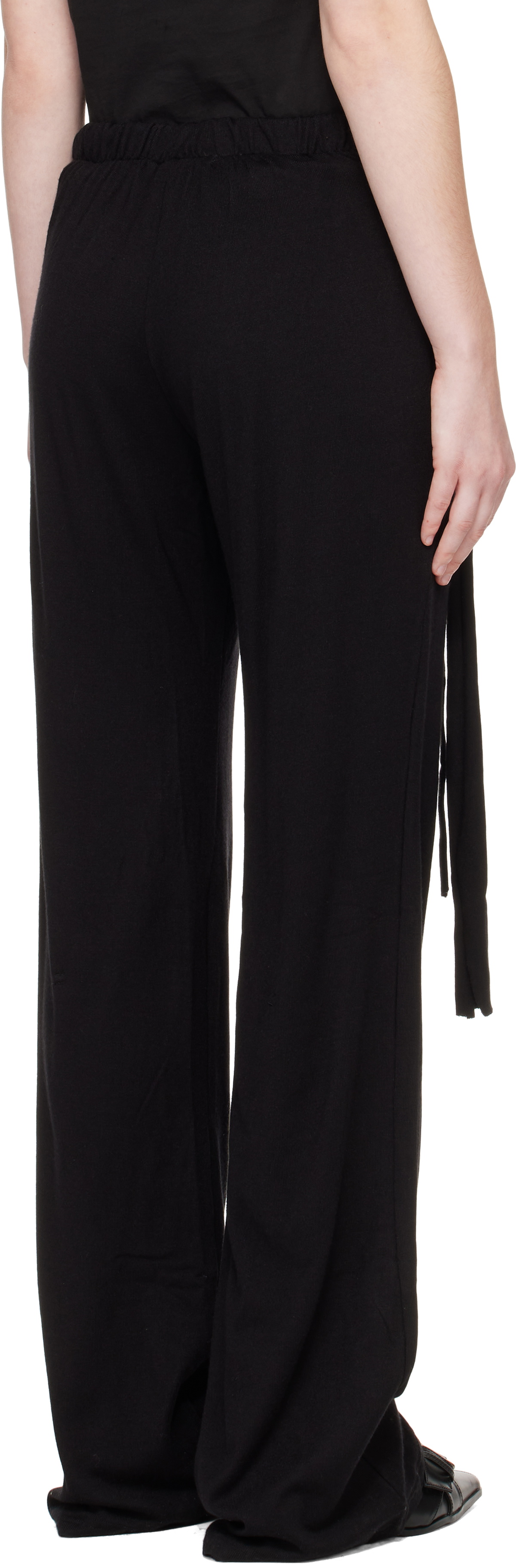 Ottolinger Black Knit Sweat Lounge Pants