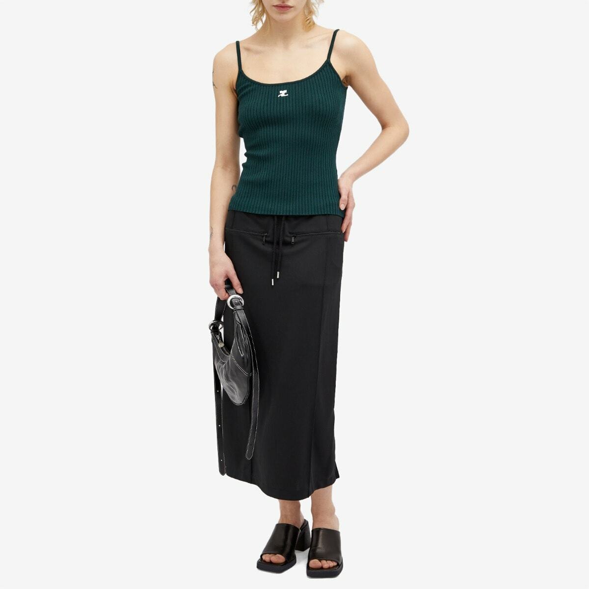 Courreges Women's Courrèges Reedition Knit Tank Top in Green