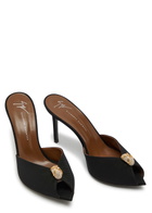Giuseppe Zanotti Intriigo Cocktail 90 Embellished Faille Mules Black