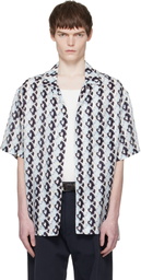 Lanvin Blue Lunar Year Print Shirt