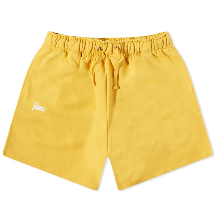 Photo: Patta Men's Basic Sweat Short in Yolk Yellow