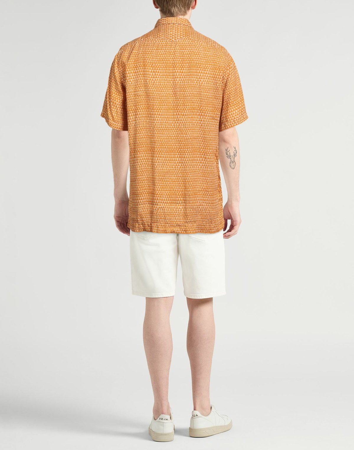 Massimo Alba Mens Shirt in Orange