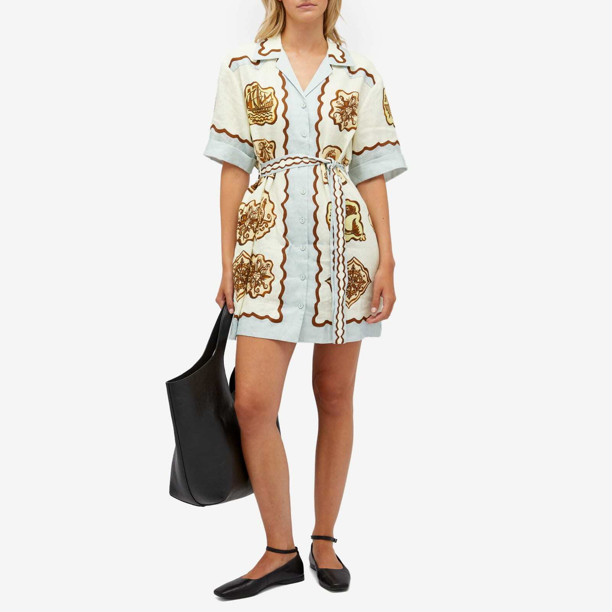 green emerald velvet dress Alemais Women's Play Embroidered Mini Dress main image 0