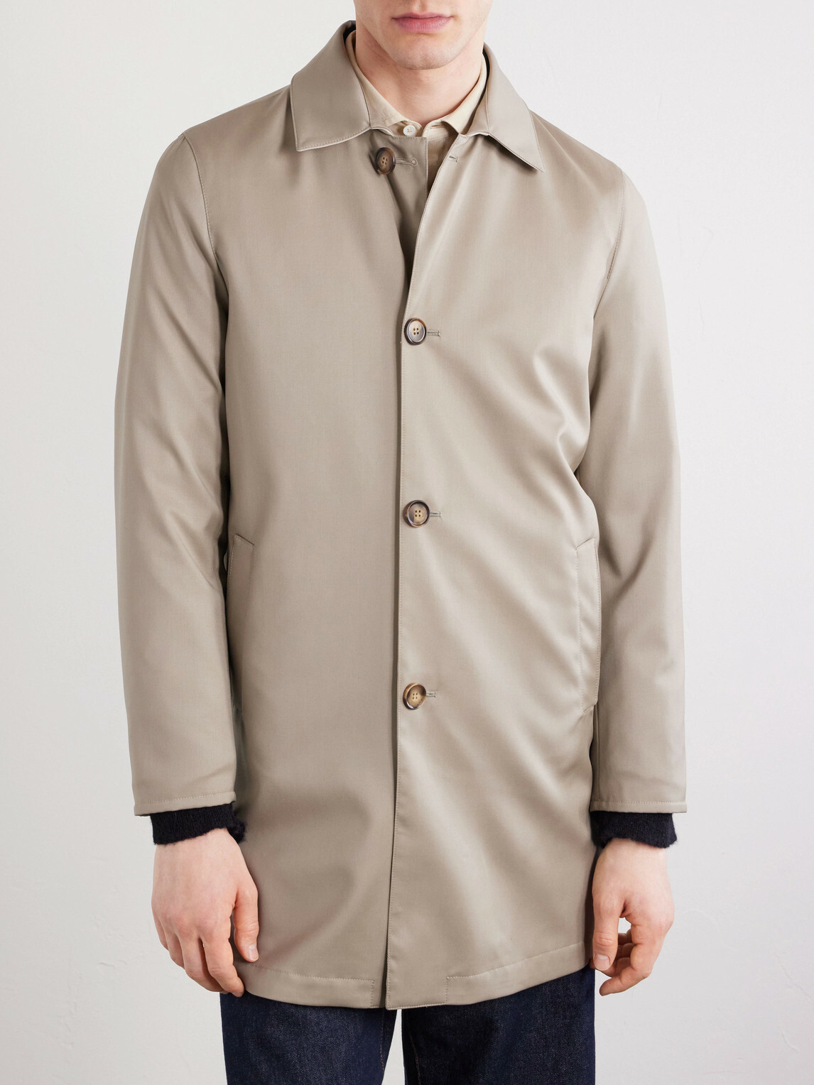 Thom Sweeney - Reversible Wool-Twill Coat - Neutrals