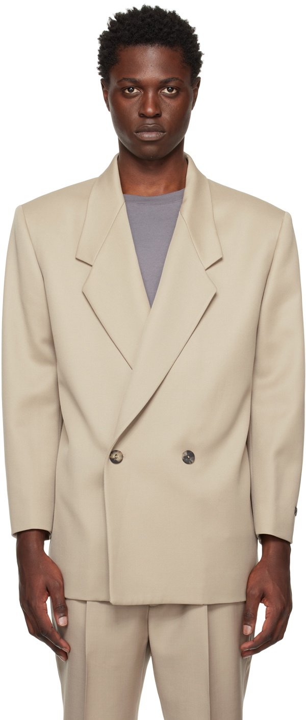 Fear of God - California Double-Breasted Crepe Blazer - Neutrals Fear Of God