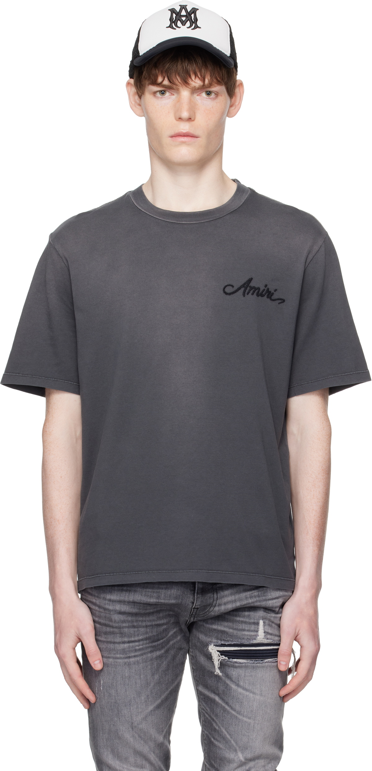 【関税込み】AMIRI ブラック Filigree Tシャツ AMIRI Black Filigree T-Shirt Amiri