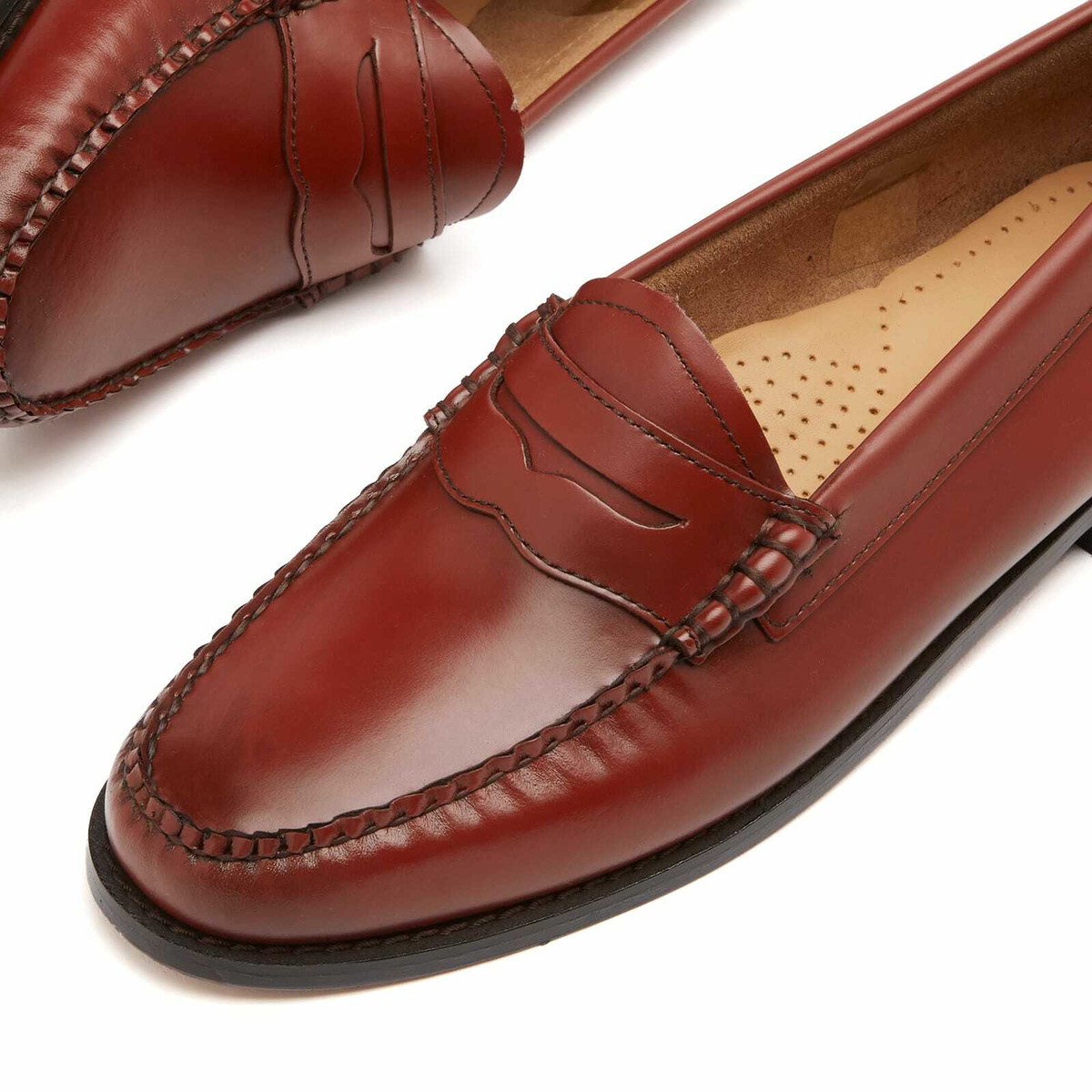 Bass Weejuns Women's Penny Loafer in Smoke Paprika Leather