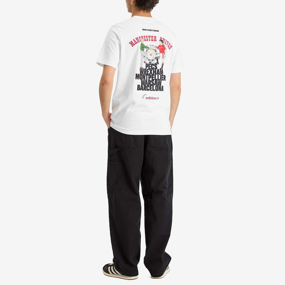 Adidas MUFC 91 T-Shirt in White