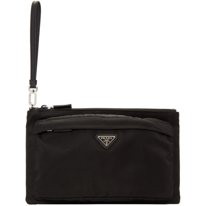 Photo: Prada Black Flat Handle Pouch