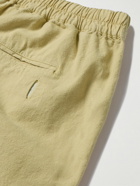 Folk - Assembly Straight-leg Linen and Cotton-Blend Shorts - Neutrals