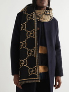 GUCCI - Logo-Intarsia Wool Scarf