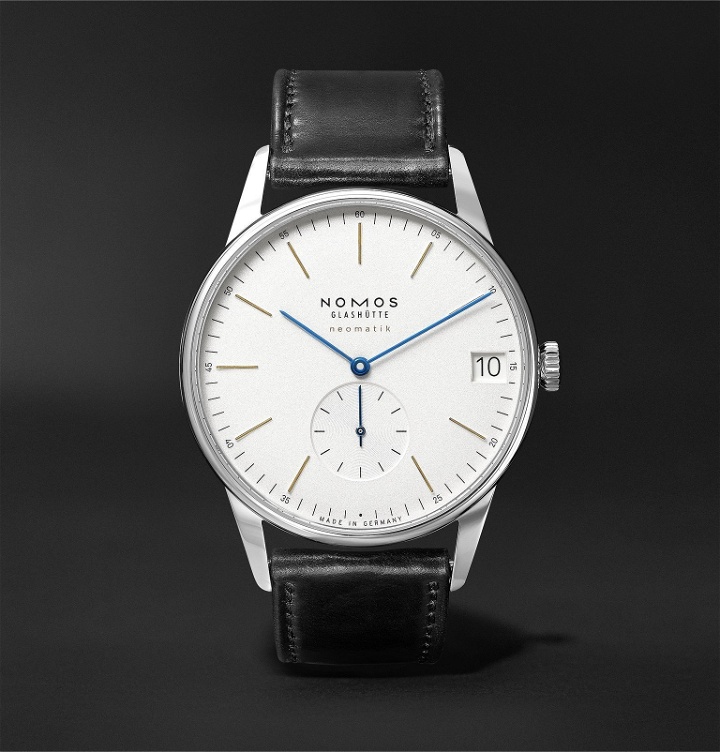Photo: NOMOS Glashütte - Orion Neomatik Automatic 41mm Stainless Steel and Leather Watch, Ref. No. 360 - White