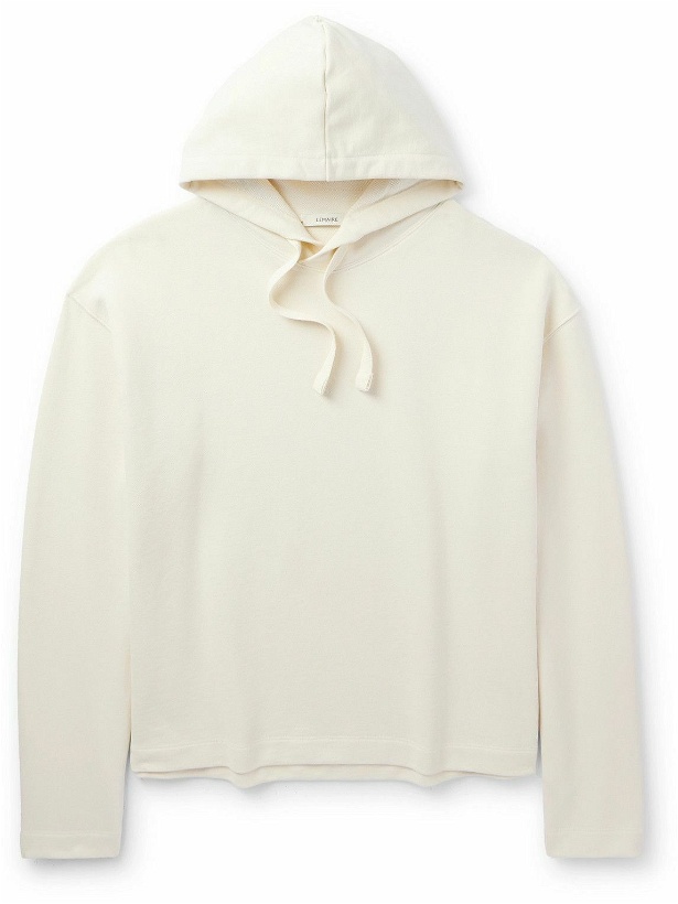 Photo: LEMAIRE - Cotton and Linen-Blend Hoodie - White