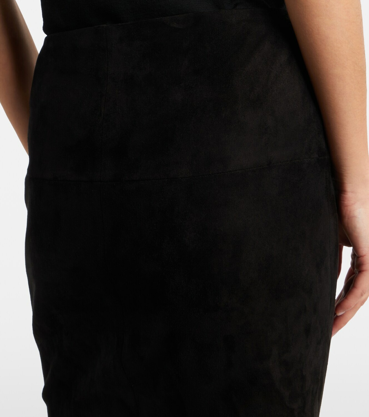 Stouls Gin suede midi skirt
