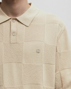 Carhartt WIP S/S Checker Polo Beige Men