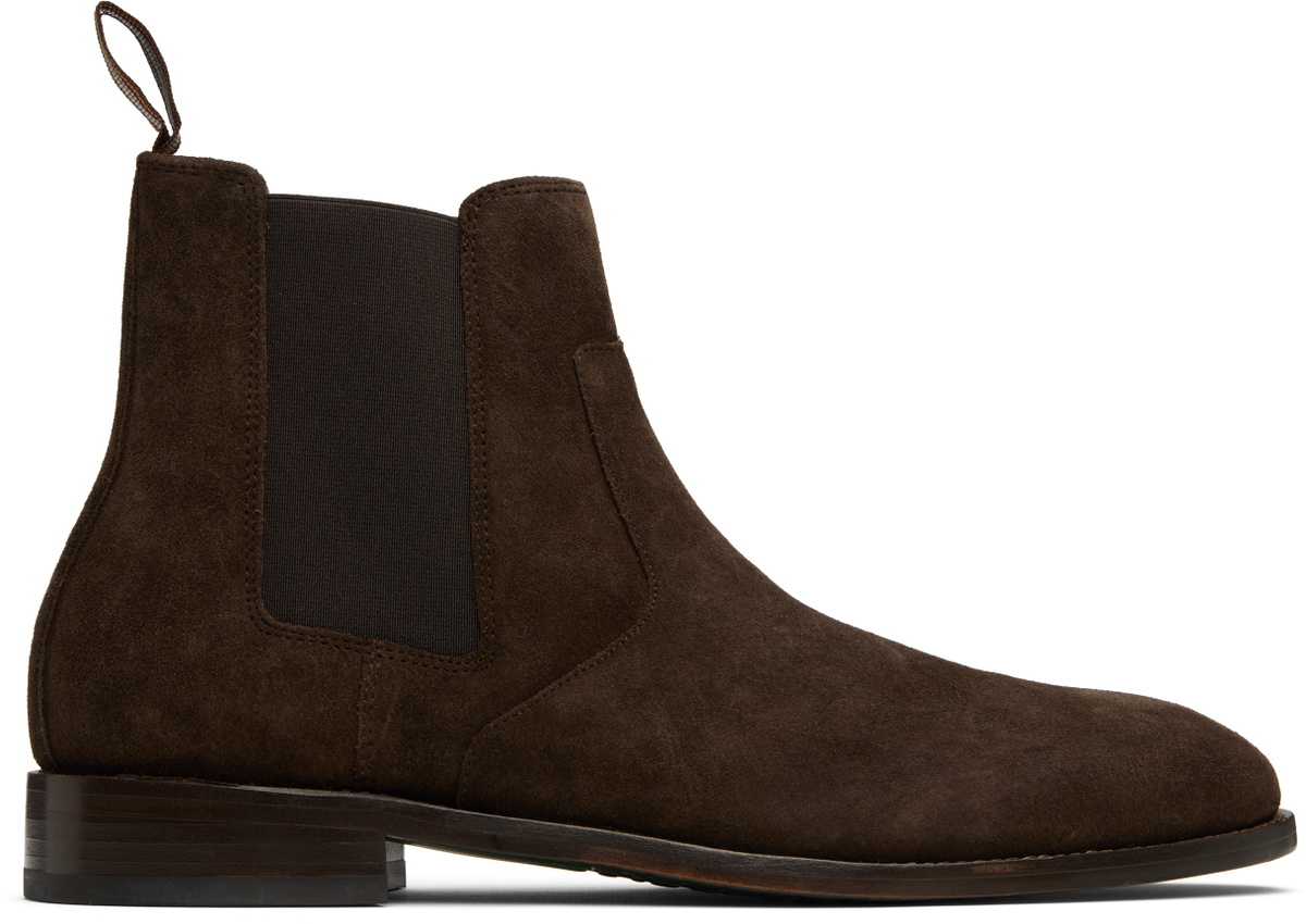 Paul Smith Brown Suede Lawson Chelsea Boots