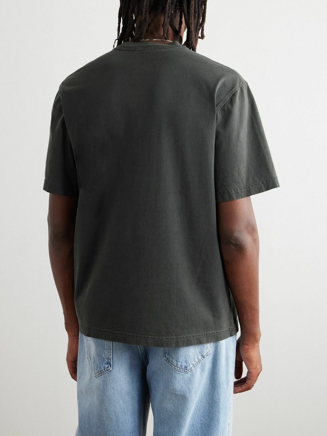 AGOLDE - Asha Cotton-Jersey T-Shirt - Gray