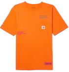 Heron Preston - Carhartt Oversized Embroidered Cotton-Jersey T-Shirt - Men - Orange