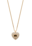 Valentino Coeur Royal Pavé Necklace - Gold - One Size