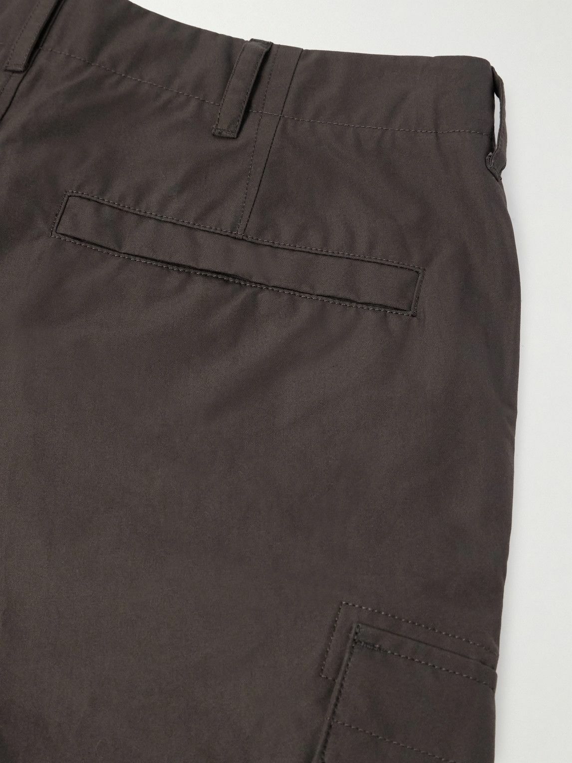Stone Island - Ghost Straight-Leg Logo-Appliquéd Cotton Cargo Trousers - Brown