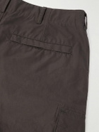 Stone Island - Ghost Straight-Leg Logo-Appliquéd Cotton Cargo Trousers - Brown