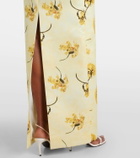 Emilia Wickstead Laelia floral strapless corset gown