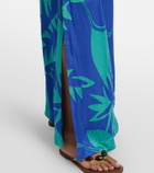 Poupette St Barth Clea printed high-rise wide-leg pants