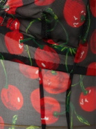 DOLCE & GABBANA - Cherry Printed Silk Chiffon Gown