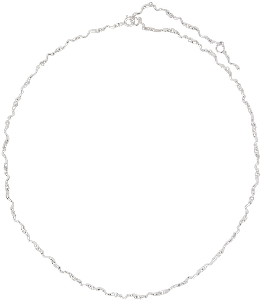 Maria Black Silver Ramen Necklace