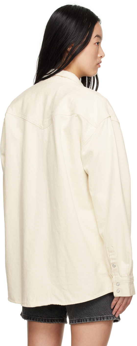 Levi's Off-White Relaxed-Fit Denim Shirt