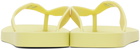 Melissa Yellow Sun Long Beach Flip Flops