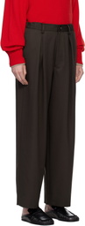 ssstein Brown Easy Wide Trousers